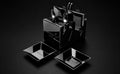 BASANTI Midnight Black Dining Collection - Stainless Steel Dinner Set View 5 | BASANTI