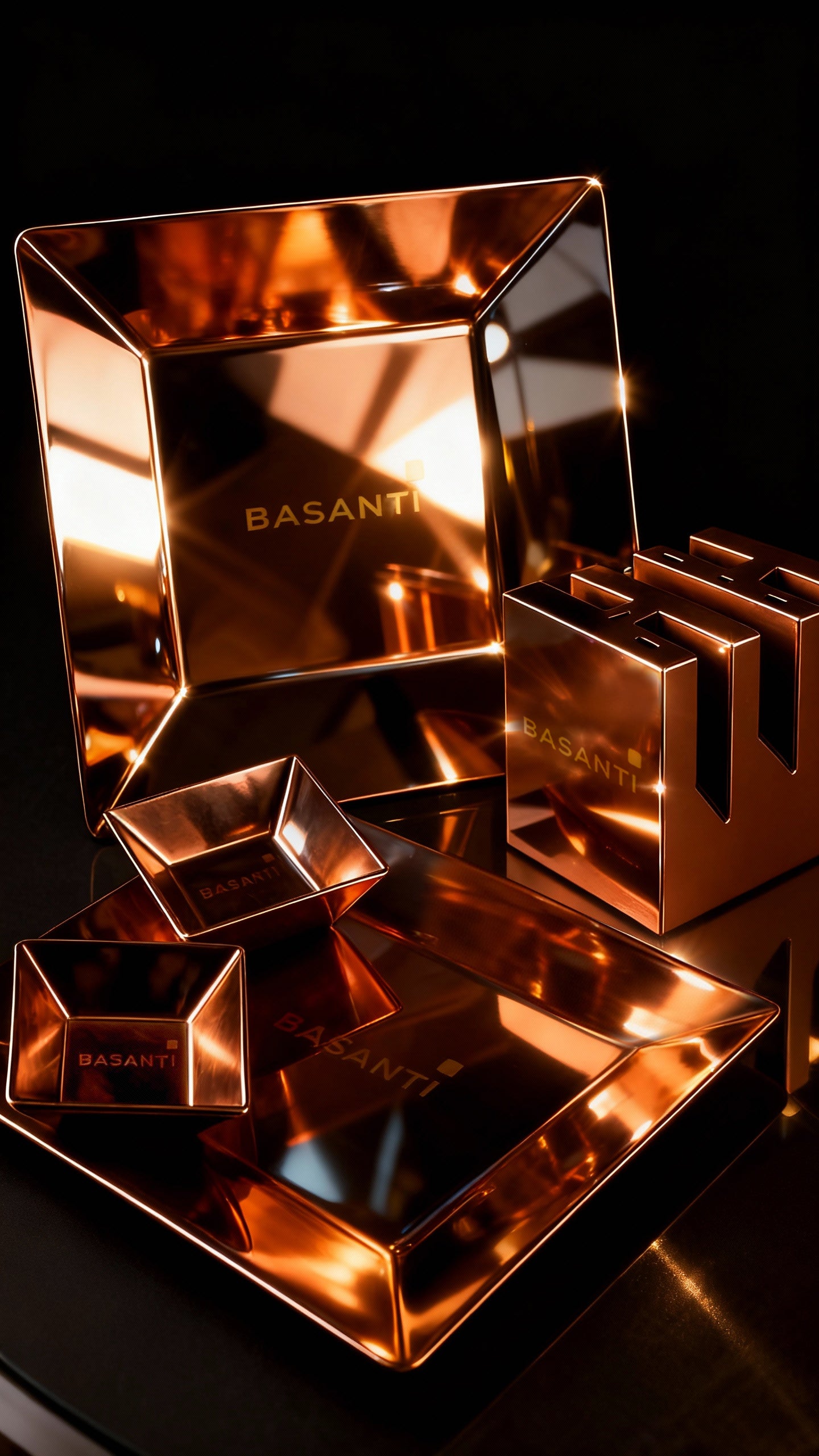 Luxury Elite Tableware Solution - Bronze Glossy